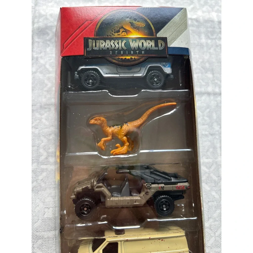Matchbox Jurassic World Rebirth 5-Pack Multi-Color Movie Die-Cast Vehicle Set